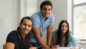 Heliopolis University - Students in Library